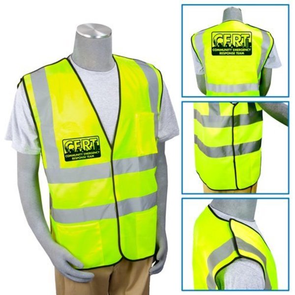 Propac Safety Vest, One Size Fits All, Neon, Natl Cert C9058-NEON CERT